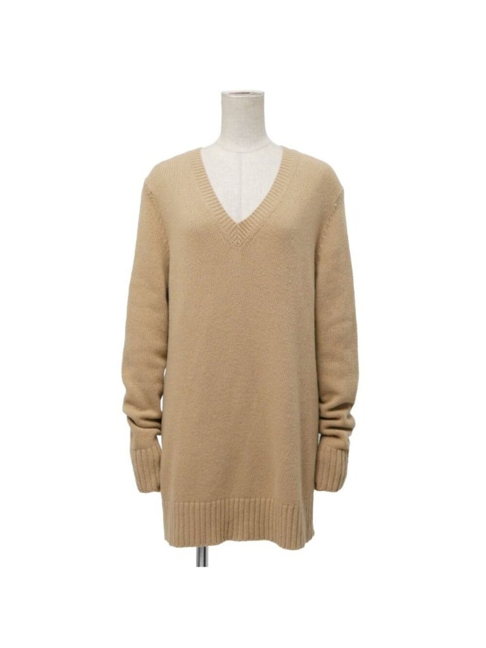 Prada Sweater 40 V-neck Long Knit Cashmere Blend